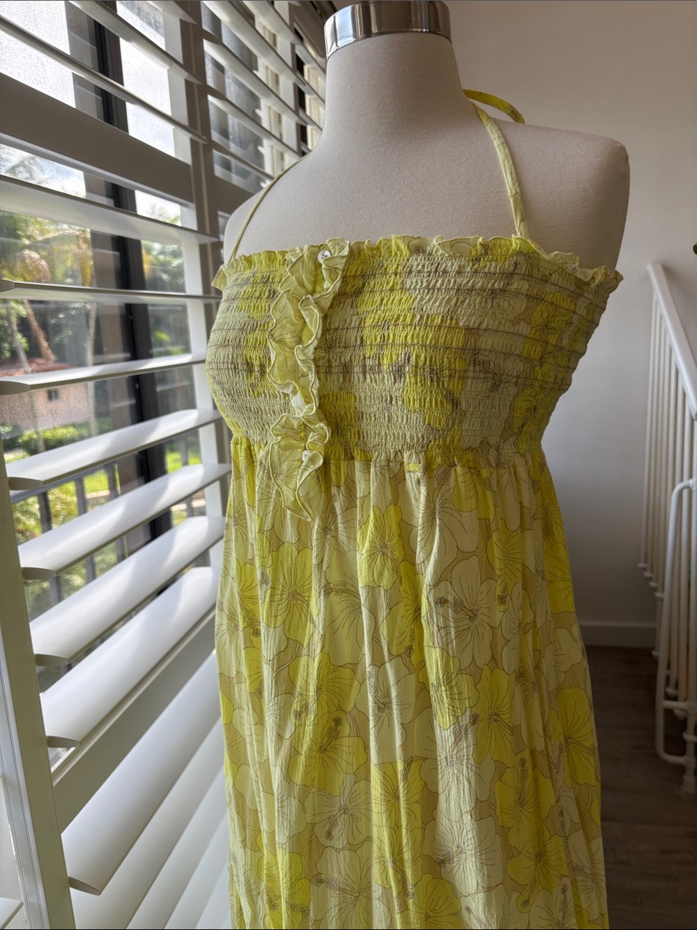 Juicy Couture Yellow hibiscus Maxi Dress - Picture 4 of 6